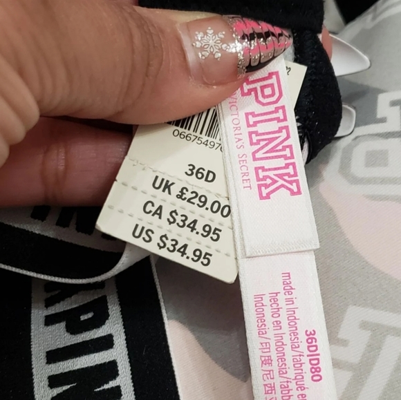 🆕️ NWT Victoria's Secret PINK Size 36D Bra - Picture 14 of 15